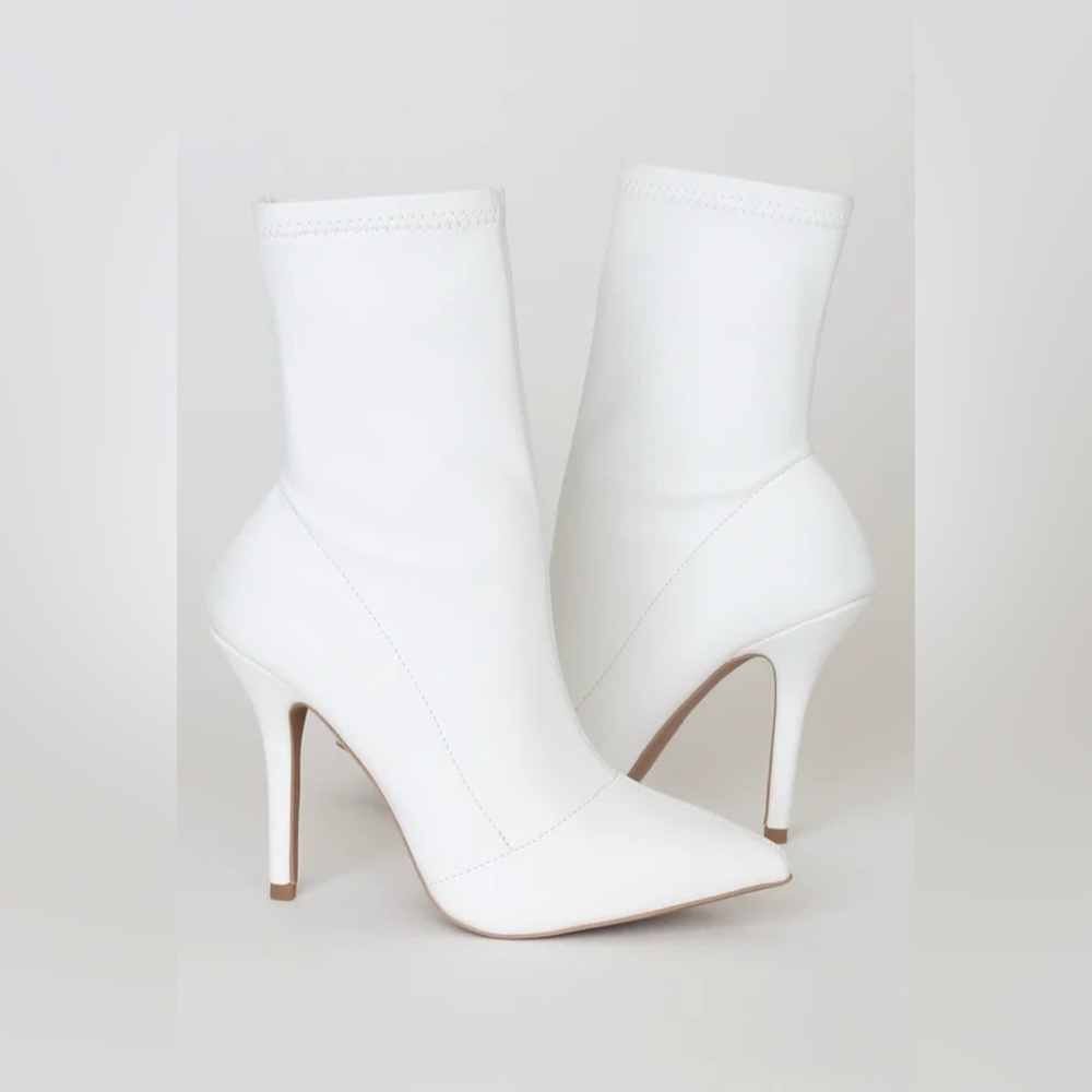 High heel booties